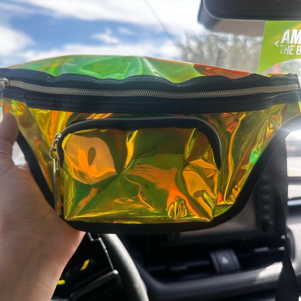 Neon / Chrome Fanny Pack